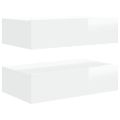 vidaXL TV skrinky s LED svetlami 2 ks lesklé biele 60x35x15,5 cm