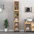 vidaXL Skrinka do kúpeľne dub sonoma 30x30x190 cm spracované drevo