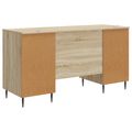 vidaXL Stôl Dub sonoma 142,5 x 50 x 75 cm Kompozitné drevo