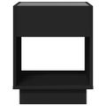 vidaXL Konferenčný stolík s nekonečnými LED čierny 40x40x50 cm