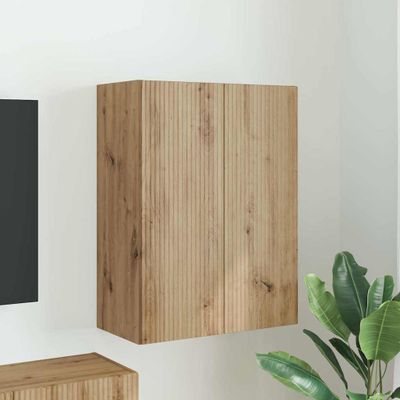 vidaXL TV nástenná skriňa Nástenný Remeselný dub 59,5 x 31 x 80 cm
