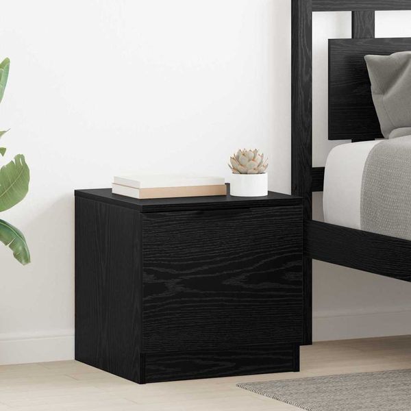 vidaXL Skriňa pod posteľ so zásuvkou 2 pcs Čierny dub 40 x 39 x 40cm