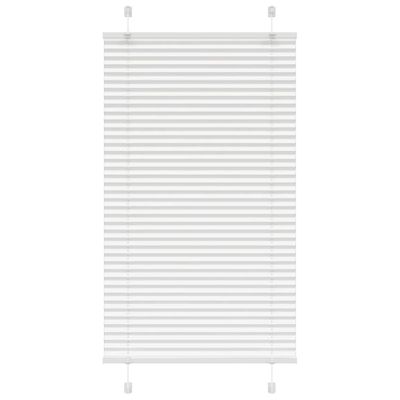 vidaXL plisovaná roleta biela 80x100 cm šírka látky 79,4 cm