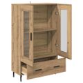 vidaXL Highboard Remeselný dub 69,5 x 31 x 115 cm Kompozitné drevo