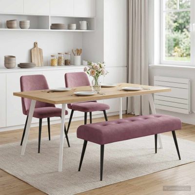 vidaXL Lavica s gombíkovým prešívaním Fialová 110 x 40 x 46 cm Zamat