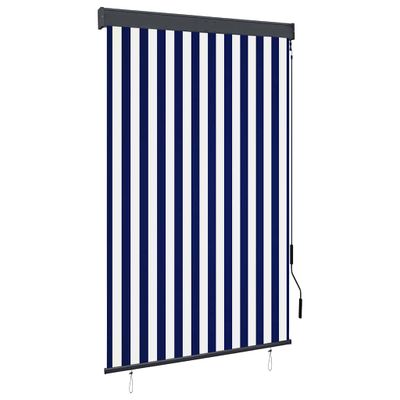 vidaXL Vonkajšia zatemňovacia roleta 120x250 cm modrá a biela