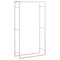 vidaXL Stojan na krbové drevo 80x28x154 cm nehrdzavejúca oceľ