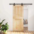 vidaXL Posuvné dvere 85 x 210 cm Masívne borovicové drevo (neupravené)