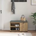 vidaXL Predsieňová lavica Remeselný Dub 80 x 38 x 46 cm