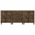 vidaXL Servírovacia skriňa 3 ks 60 x 33,5 x 75 cm Masívne mango drevo