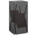 vidaXL Kryty na záhradnú stoličku 2 ks 8 očiek 75x70x140 cm polyetylén