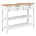 vidaXL Komoda z drevotriesky biela 110x35x80 cm