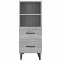 vidaXL Komoda sivý dub sonoma 34,5x34x90 cm spracované drevo