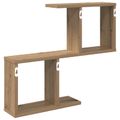 vidaXL Stenná polica Dub artisan 60 x 12 x 50,5 cm Kompozitné drevo