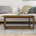 vidaXL Konferenčný stolík medovo-hnedý 110x55x45 cm borovicový masív