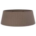 vidaXL Vianočná sukňa na stromček hnedá Ø65x23 cm plastová