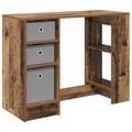 vidaXL Stôl Staré drevo 100 x 40 x 75 cm Kompozitné drevo