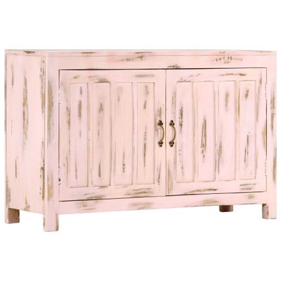 vidaXL Komoda svetloružová 110x35x70 cm masívne mangovníkové drevo