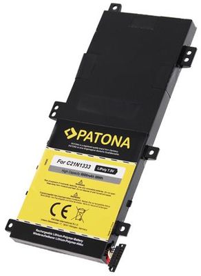 PATONA baterie pro ntb ASUS Flip R554/TP550 5000mAh Li-Pol 7,5V C21N1333 Baterie, pro notebook, 5000mAh, Li-Pol, 7,5V, pro ASUS Flip R554, TP550, neoriginální