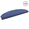 vidaXL Samolepiace schodové rohože 15 ks 80 x 24,5 x 3,5 cm Modrá