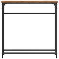 vidaXL Konzolový stôl Staré drevo 75 x 19,5 x 75 cm Kompozitné drevo
