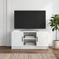 vidaXL TV skrinka Biela 102 x 34,5 x 47 cm Kompozitné drevo