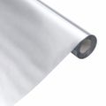vidaXL Nálepky na nábytok samolepiace strieborné 90x500 cm PET