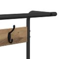 vidaXL Vešiak s poličkou Dub artisan 75 x 34 x 184 cm Kompozitné drevo