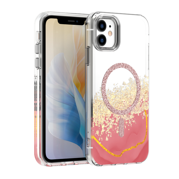 Epoxy Mag puzdro pre iPhone 11 ružová
