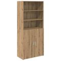 vidaXL Highboard Remeselný dub 80 x 42,5 x 185 cm Kompozitné drevo