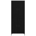 vidaXL Highboard 2 ks Čierny dub 69,5 x 34 x 180 cm Kompozitné drevo