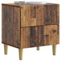 vidaXL Nočný stolík 2 ks Staré drevo 43 x 34,5 x 48 cm