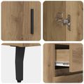 vidaXL Highboard 2 ks Remeselný dub 69,5 x 34 x 180 cm