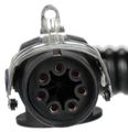 Propojovací spirálový EBS kábel 7pin TRAILER CABLE 14, 24V, 3,5m SIXTOL