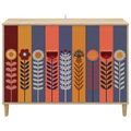 vidaXL Servírovacia skriňa ESSEN Sonoma 102 x 33 x 75 cm