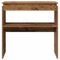 VidaXL Konzolový stolík Old Wood 80x30x80 cm Engineered Wood