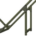 vidaXL Stojan na palivové drevo olivovo zelená 80x25x80 cm