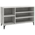 vidaXL Botník betónovo sivý 102x36x60 cm spracované drevo