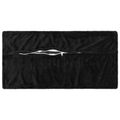 vidaXL Poťah na podložku 2 pcs HOUTEN Čierna 40 x 80 cm Flanel