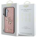 Puzdro Guess HC Fixed Glitter Big 4G pre Samsung Galaxy S25 ružové