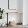 vidaXL Konzolový stolík dub sonoma 100x22,5x75 cm kompozitné drevo