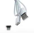 MyMax AA-1183  Magnetický kábel Lightning, Strieborný