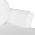 vidaXL Chesterfield lavica Biela 120,5 x 65 x 75 cm Umelá koža
