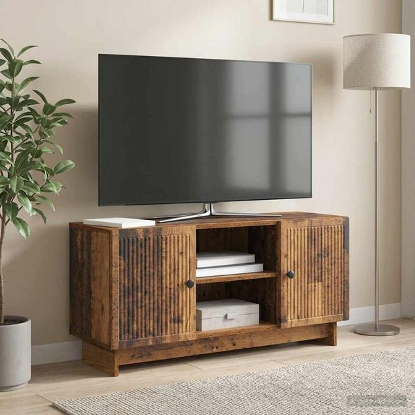vidaXL TV skrinka 102 x 34,5 x 50 cm Staré drevo Kompozitné drevo