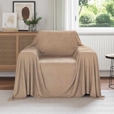 vidaXL Prikrývky na hodenie 6 pcs ťavová 210 x 140 cm Flís
