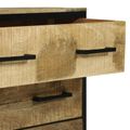 vidaXL Servírovacia skriňa so zásuvkou 70 x 35 x 70 cm Mangový masív