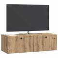 vidaXL Nástenná TV skrinka 98 x 41 x 30 cm Dub artisan