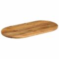 vidaXL Stolová doska 90x40x2,5 cm oválna masívny mangovník
