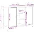 vidaXL Servírovacia skriňa Remeselný dub 100 x 35 x 70 cm
