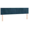 vidaXL Posteľný rám boxsping s matracom tmavomodrý 180x200 cm zamat